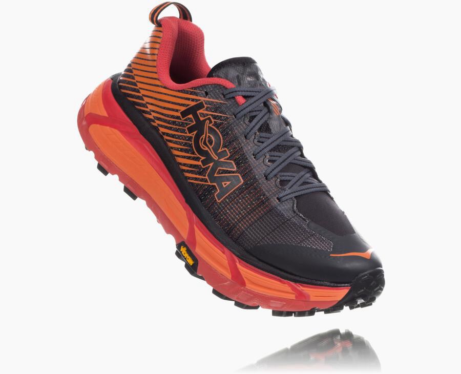 Tenis Trail Hoka One One Feminino Pretas/Vermelhas - Evo Mafate 2 - 628-BZOWSC